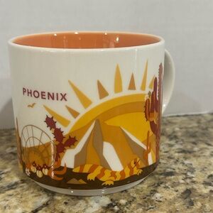 Starbucks Phoenix Sunrise Mug - Orange, Yellow, Brown